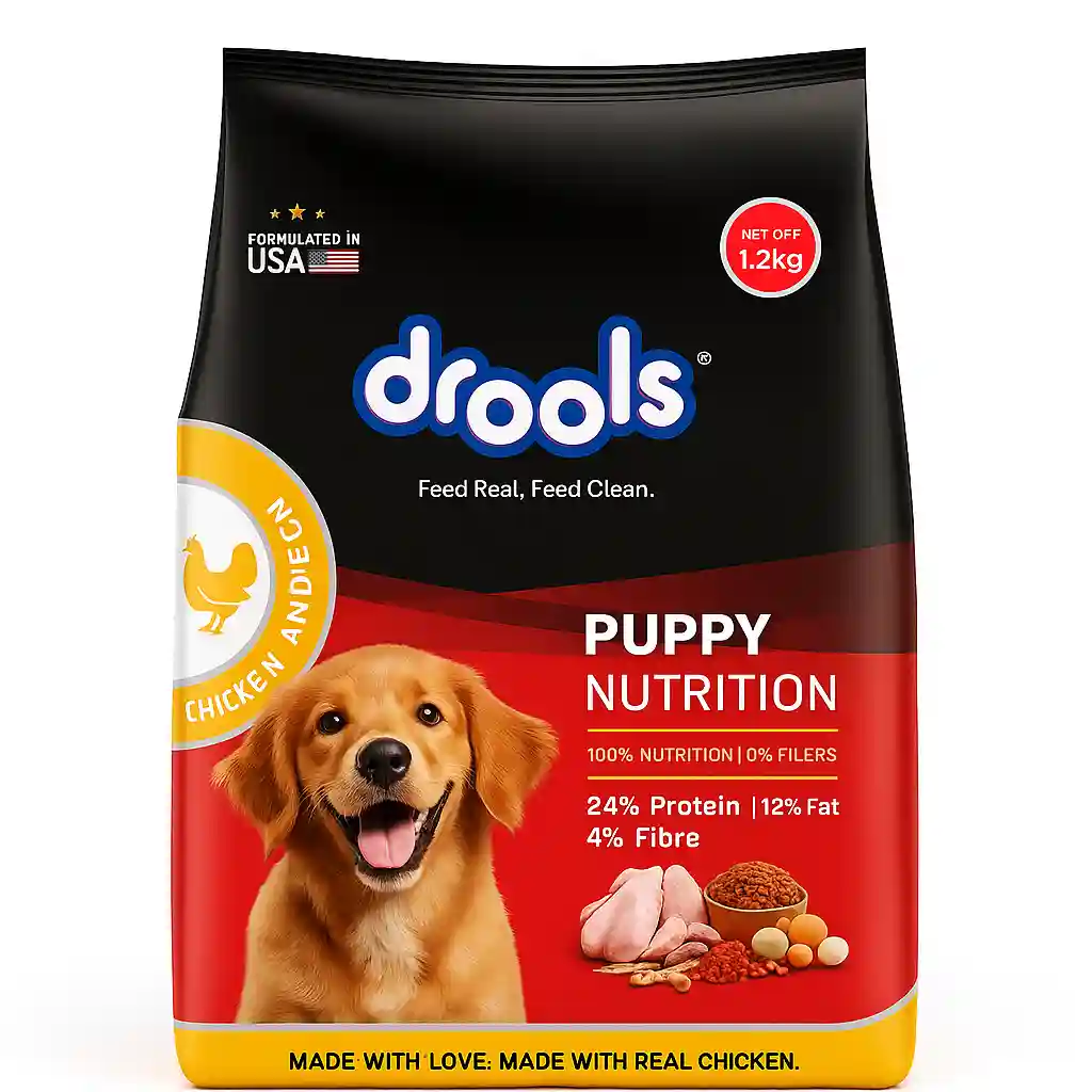 Pet Drools Daily Nutrition Chicken & Egg Puppy Dog Food – 1.2Kg